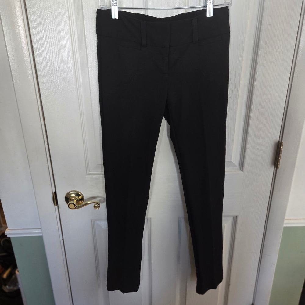 Diane von Furstenberg NEW 4 Genova Black Slim Leg Trousers Dress Pants Office